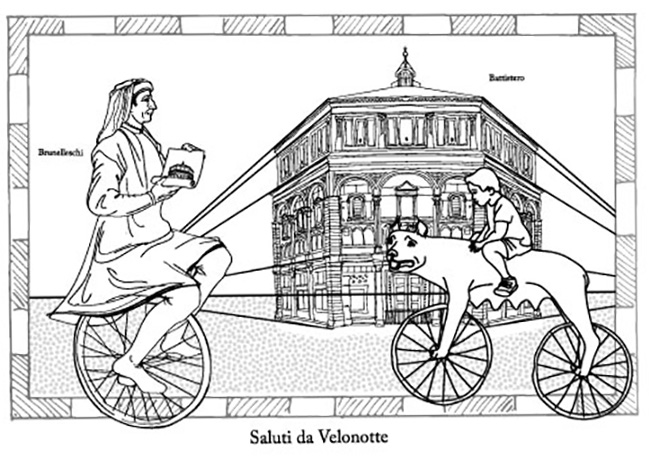 One of the color-in postcards that will be handed to the children during Velonotte