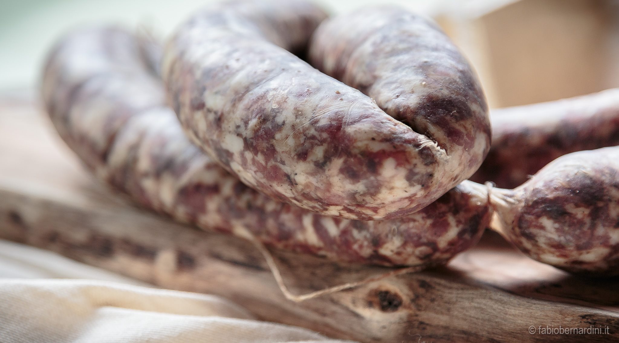 Rethinking the sausage. Bardiccio comes from the Valdisieve/Valdarno areas of Tuscany.