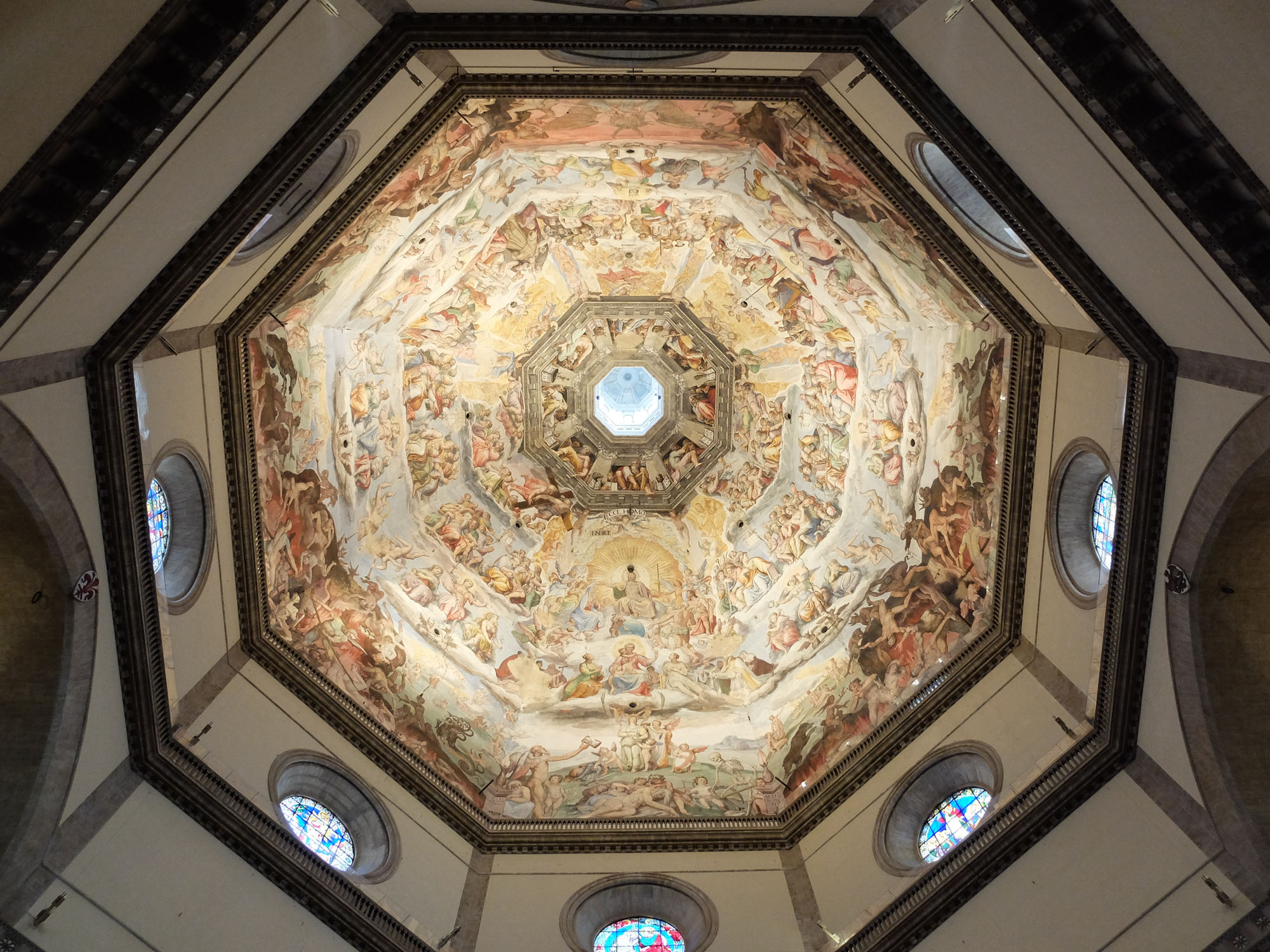 The inside of Florence's Duomo - fresco by Vasari (Photo: Alexandra Korey)
