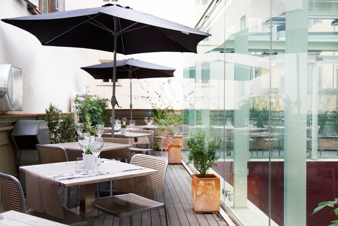 The outdoor terrace of Eataly Firenze