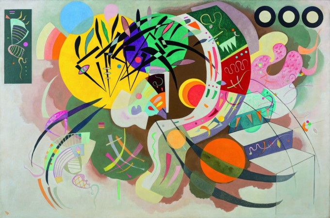 Vasily Kandinsky (1866–1944) Dominant Curve (Courbe dominante), April 1936. Oil on canvas, 129.2 x 194.3 cm. Solomon R. Guggenheim Museum, New York. Solomon R. Guggenheim Founding Collection 45.989. Photo by Kristopher McKay