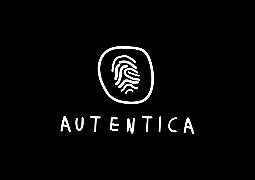 Now what could be more authentic than a fingerprint? Autentica's logo says it all.