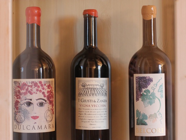 A selection of wines from I Giusti & Zanza