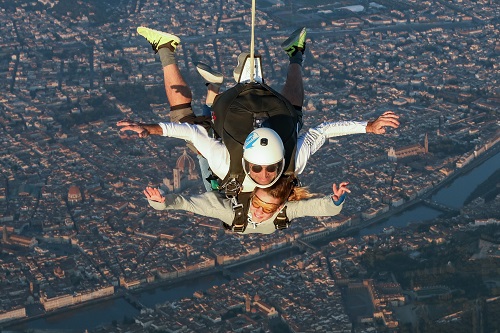 Parachute jump Destination Florence