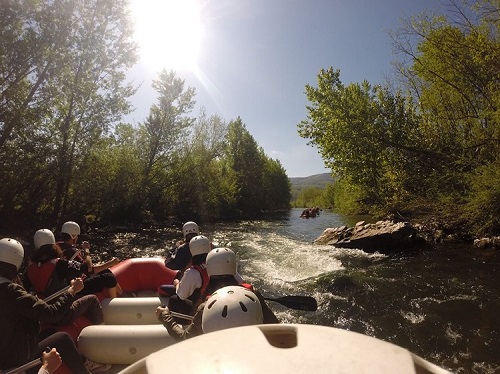 Head out to the river for a memorable rafting experience on the Sieve river