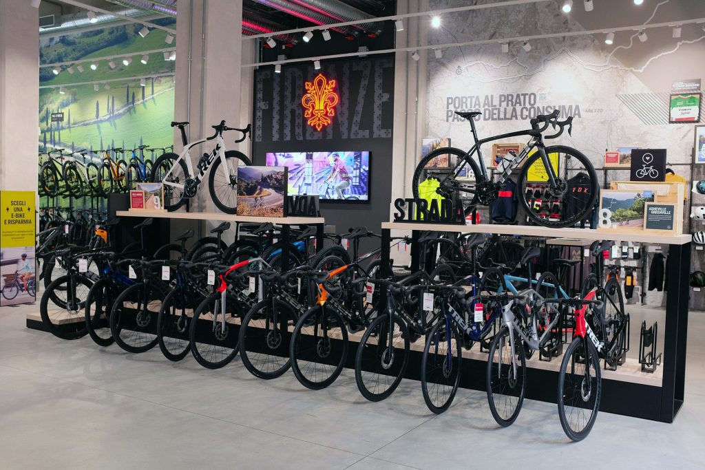 Florence’s Trek bicycle store at Manifattura Tabacchi