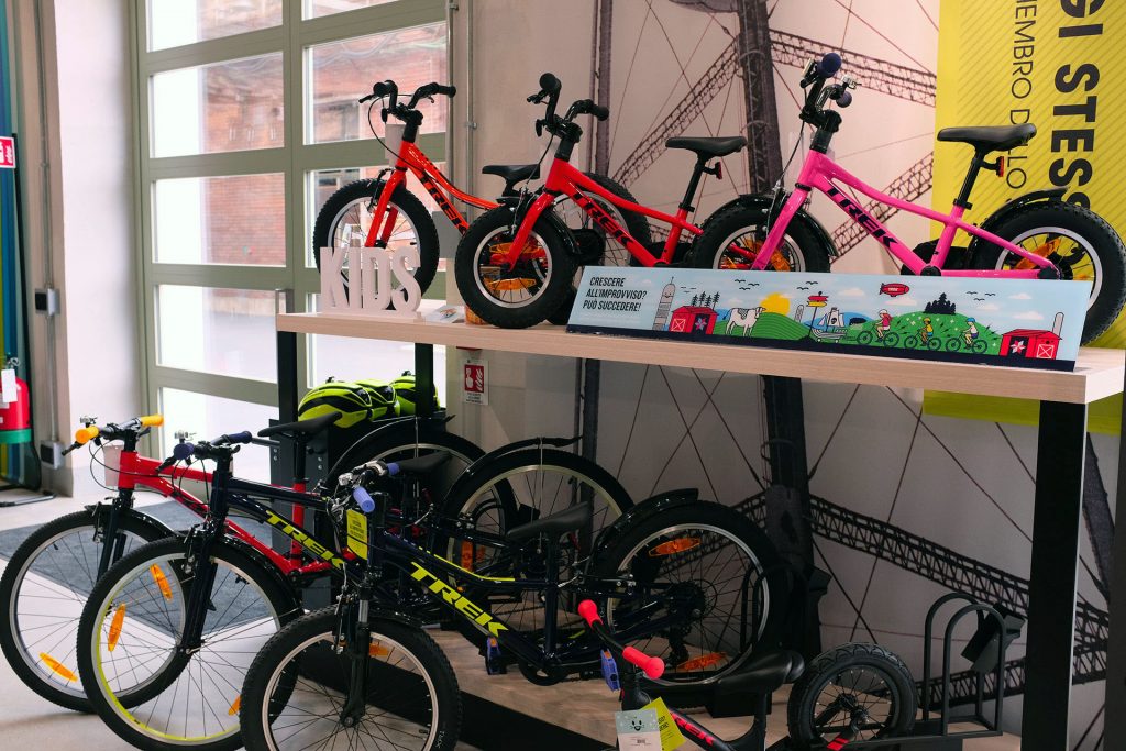 The Kids corner at Florence's Trek bicycle store
